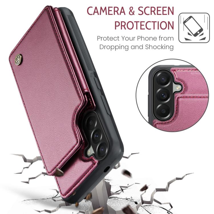For Samsung Galaxy A57 5G CaseMe C22 Card Slots Holder RFID Anti-theft Phone Case