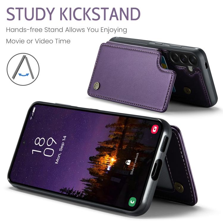 For Samsung Galaxy A57 5G CaseMe C22 Card Slots Holder RFID Anti-theft Phone Case