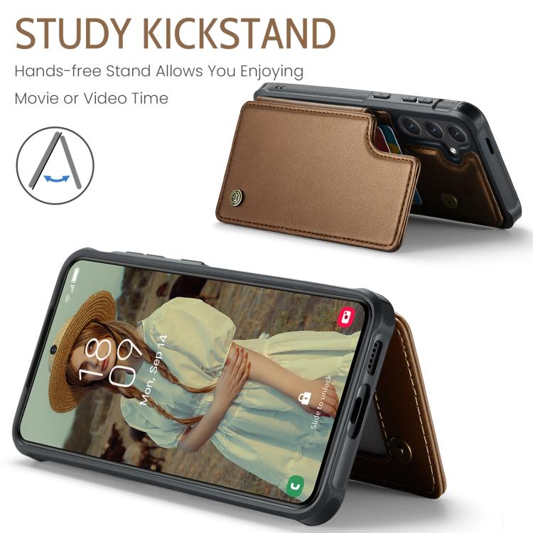 For Samsung Galaxy S25 FE  5G CaseMe C22 Card Slots Holder RFID Anti-theft Phone Case