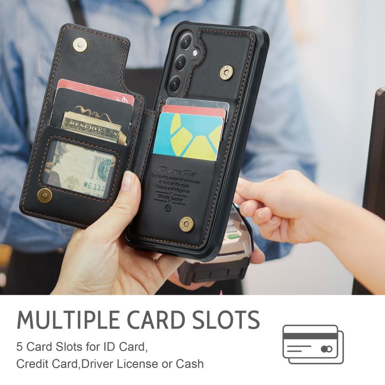 For Samsung Galaxy S25 FE  5G CaseMe C22 Card Slots Holder RFID Anti-theft Phone Case