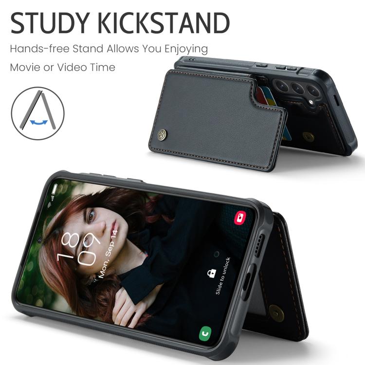 For Samsung Galaxy S25 FE  5G CaseMe C22 Card Slots Holder RFID Anti-theft Phone Case