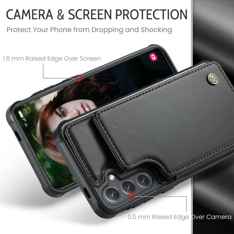For Samsung Galaxy S25 FE  5G CaseMe C22 Card Slots Holder RFID Anti-theft Phone Case
