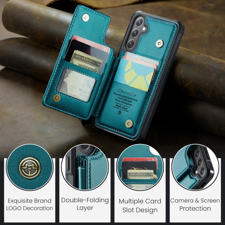 For Samsung Galaxy S25 FE  5G CaseMe C22 Card Slots Holder RFID Anti-theft Phone Case