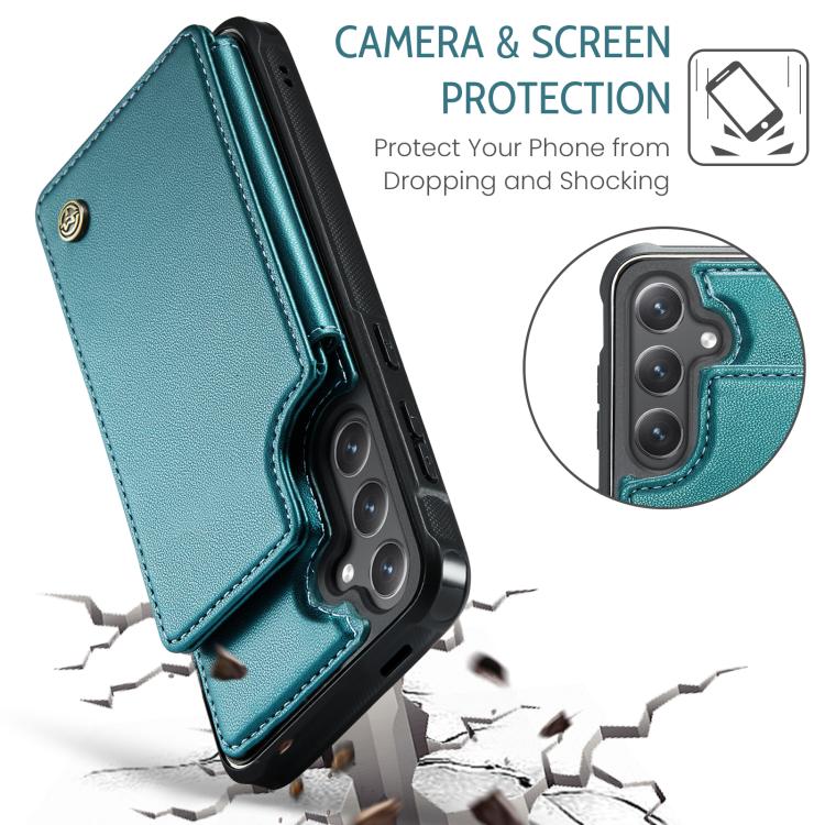 For Samsung Galaxy S25 FE  5G CaseMe C22 Card Slots Holder RFID Anti-theft Phone Case