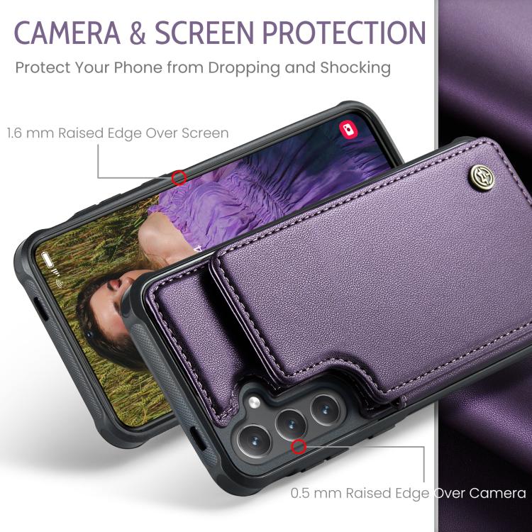 For Samsung Galaxy S25 FE  5G CaseMe C22 Card Slots Holder RFID Anti-theft Phone Case