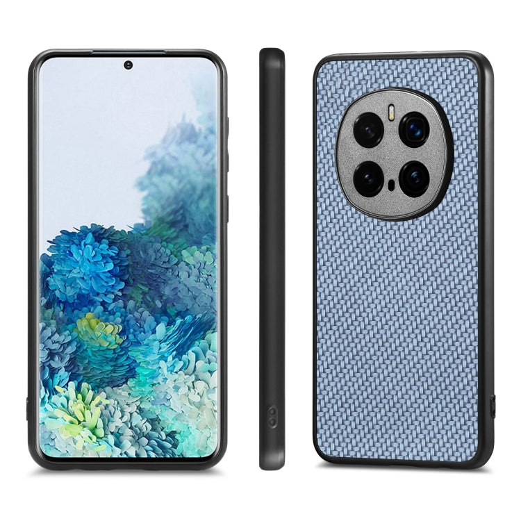 For Honor Magic7 Pro Carbon Fiber Texture Leather Back Cover Phone Case