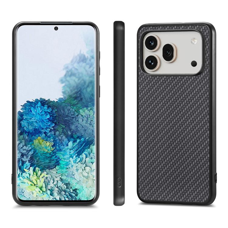 For Honor 600 Global Carbon Fiber Texture Leather Back Cover Phone Case