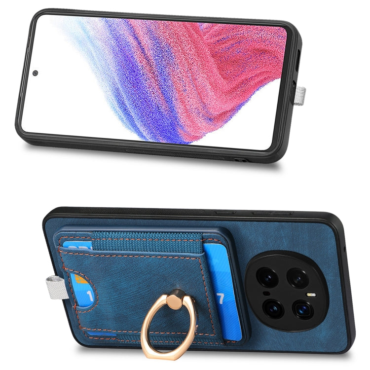 For Honor Magic7 Pro Retro Splitable Magnetic Card Bag Leather Phone Case