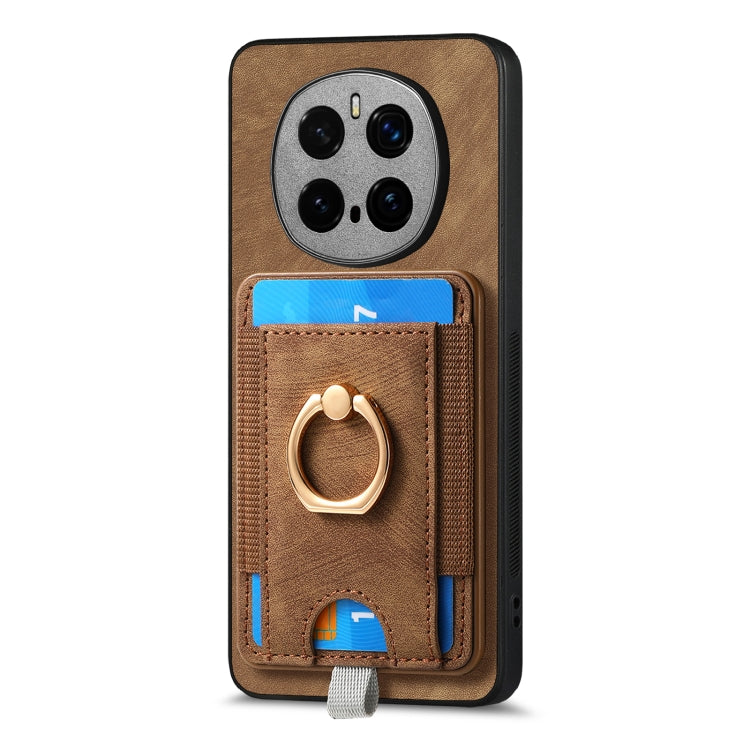 For Honor Magic7 Pro Retro Splitable Magnetic Card Bag Leather Phone Case