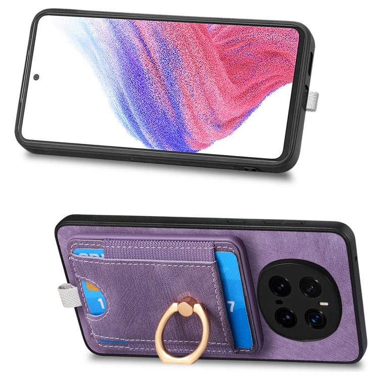 For Honor Magic7 Pro Retro Splitable Magnetic Card Bag Leather Phone Case