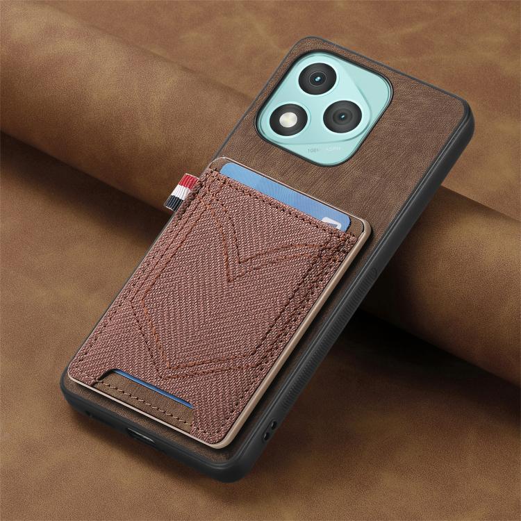 For Honor 400 Lite Global Denim Texture Leather Skin Phone Case with Card Slot