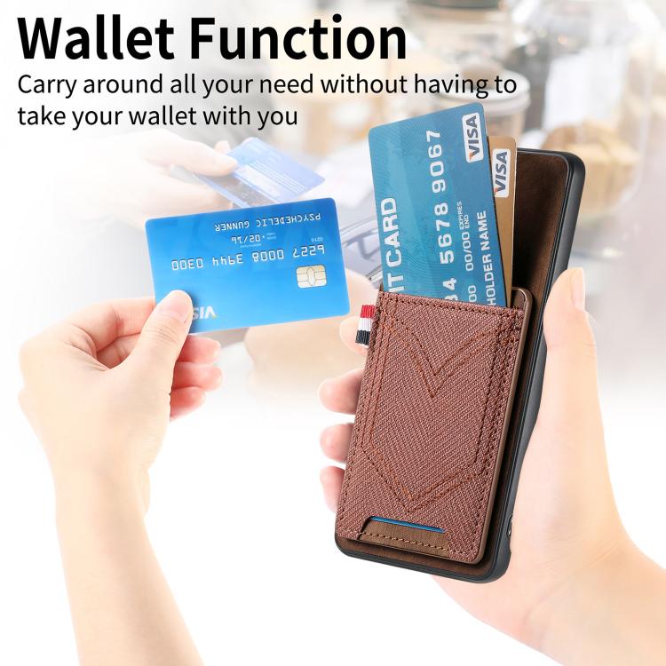 For Honor 600 Global Denim Texture Leather Skin Phone Case with Card Slot