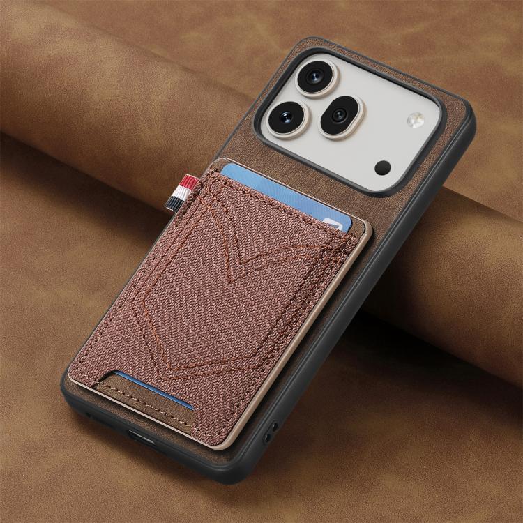 For Honor 600 Global Denim Texture Leather Skin Phone Case with Card Slot