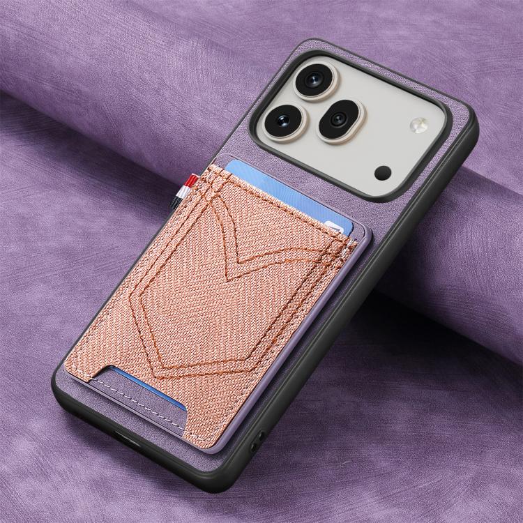 For Honor 600 Global Denim Texture Leather Skin Phone Case with Card Slot