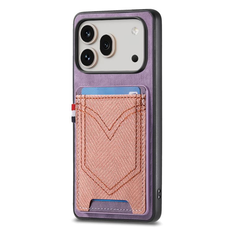 For Honor 600 Pro Global Denim Texture Leather Skin Phone Case with Card Slot