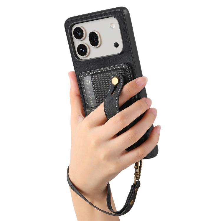 For Honor 600 Global Retro Cross Wristband Wallet Leather Back Phone Case