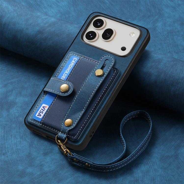 For Honor 600 Pro Global Retro Cross Wristband Wallet Leather Back Phone Case
