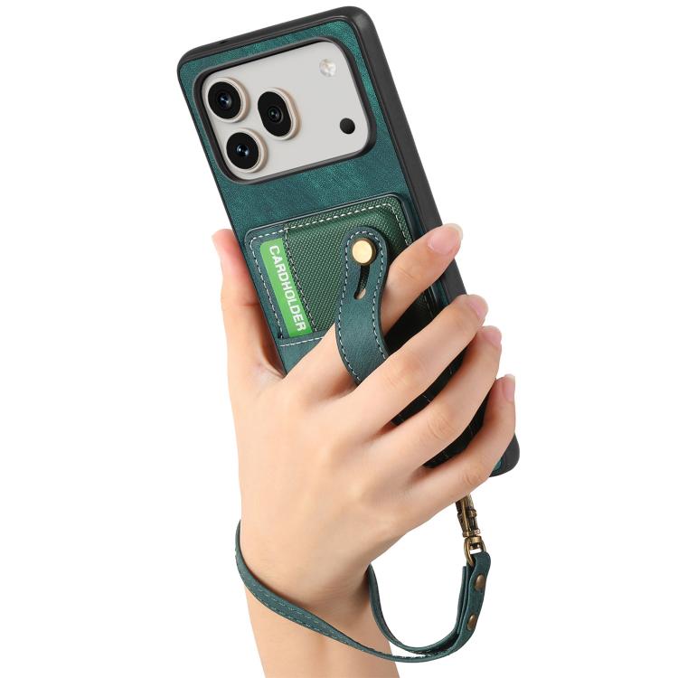 For Honor 600 Pro Global Retro Cross Wristband Wallet Leather Back Phone Case