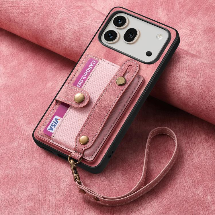 For Honor 600 Pro Global Retro Cross Wristband Wallet Leather Back Phone Case
