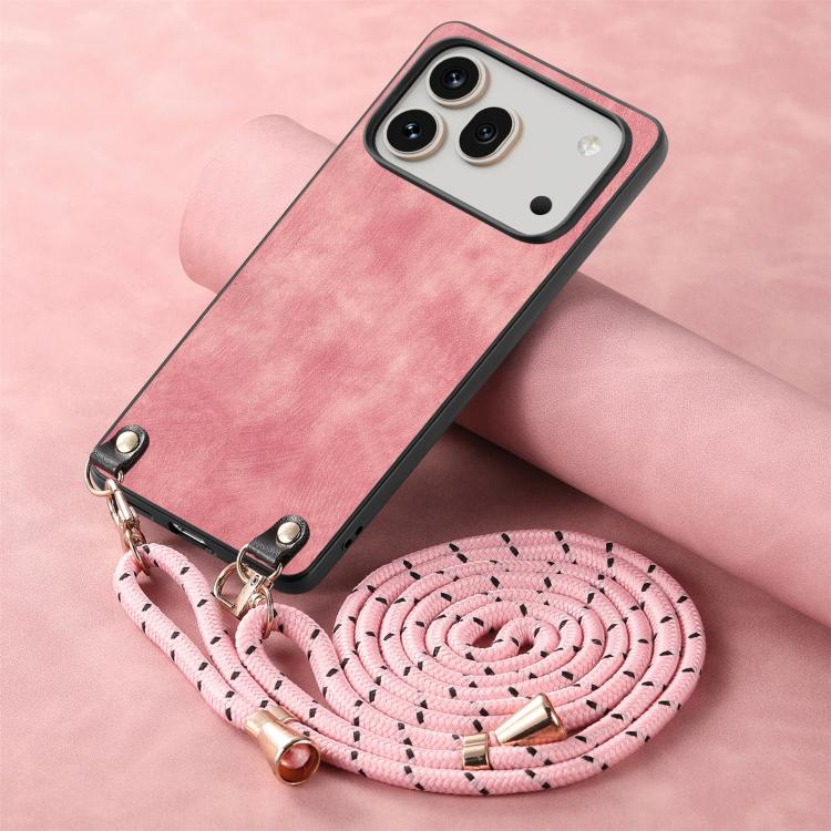 For Honor 600 Global Vintage Leather PC Back Cover Phone Case with Crossbody Strap