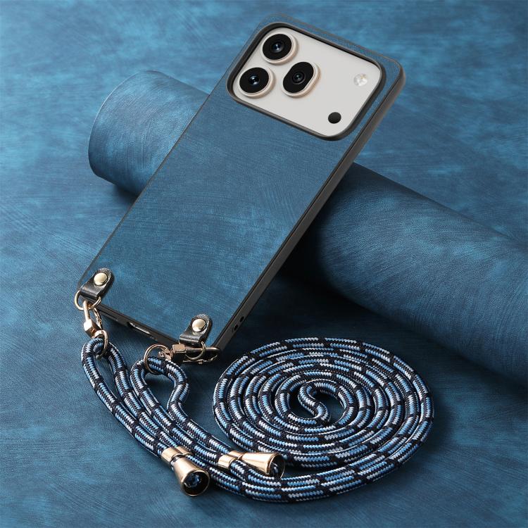 For Honor 600 Pro Global Vintage Leather PC Back Cover Phone Case with Crossbody Strap