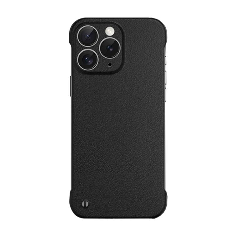 For iPhone 11 Pro Frameless Litchi Texture PC Phone Case