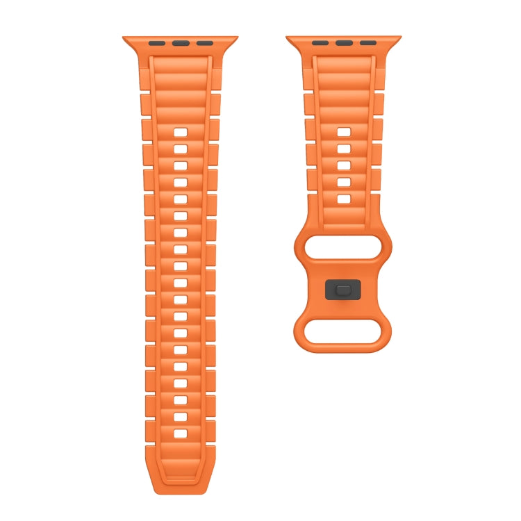 For Apple Watch 42mm / 41mm / 40mm / 38mm Crawler Splayed 8-shaped Buckle Silicone Watch Band