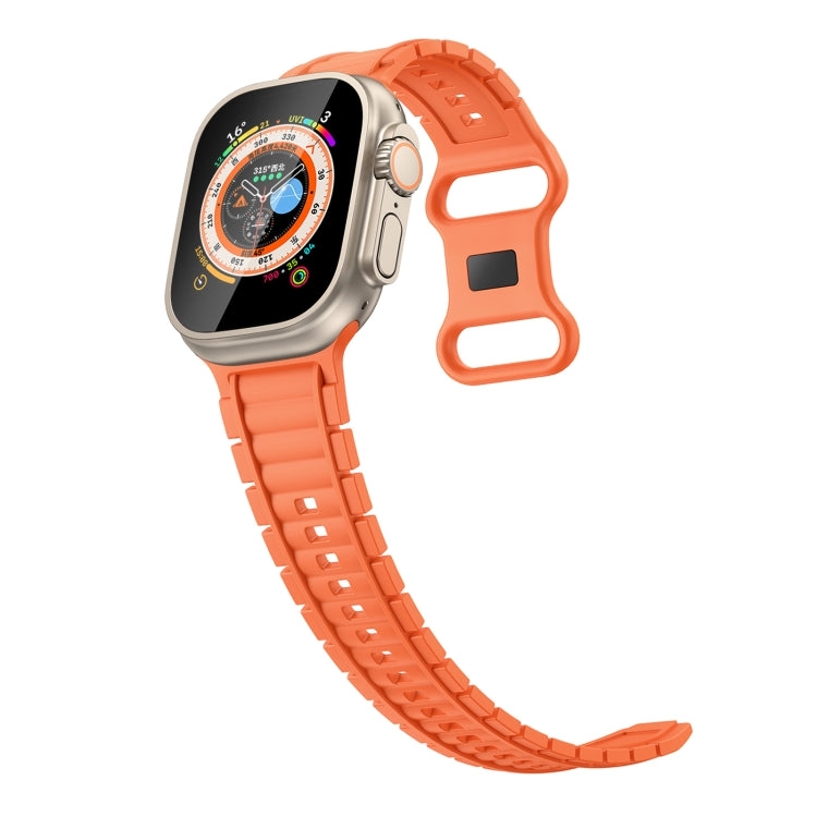 For Apple Watch 42mm / 41mm / 40mm / 38mm Crawler Splayed 8-shaped Buckle Silicone Watch Band