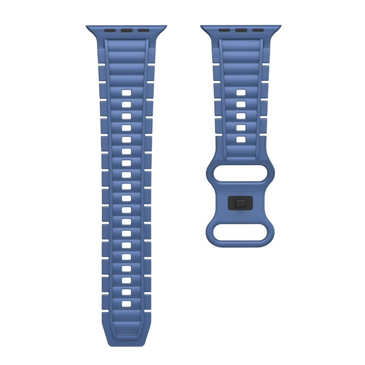 For Apple Watch 42mm / 41mm / 40mm / 38mm Crawler Splayed 8-shaped Buckle Silicone Watch Band