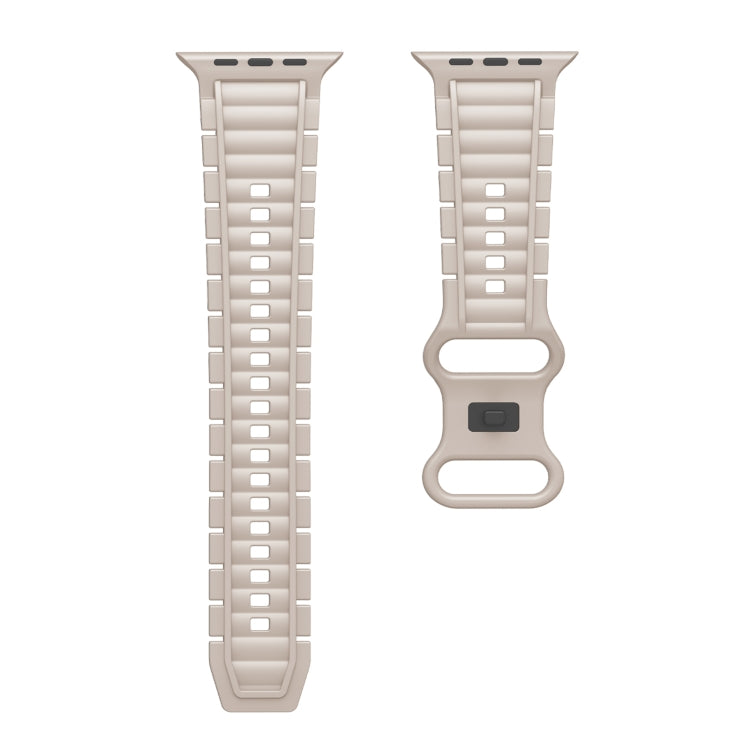 For Apple Watch 42mm / 41mm / 40mm / 38mm Crawler Splayed 8-shaped Buckle Silicone Watch Band