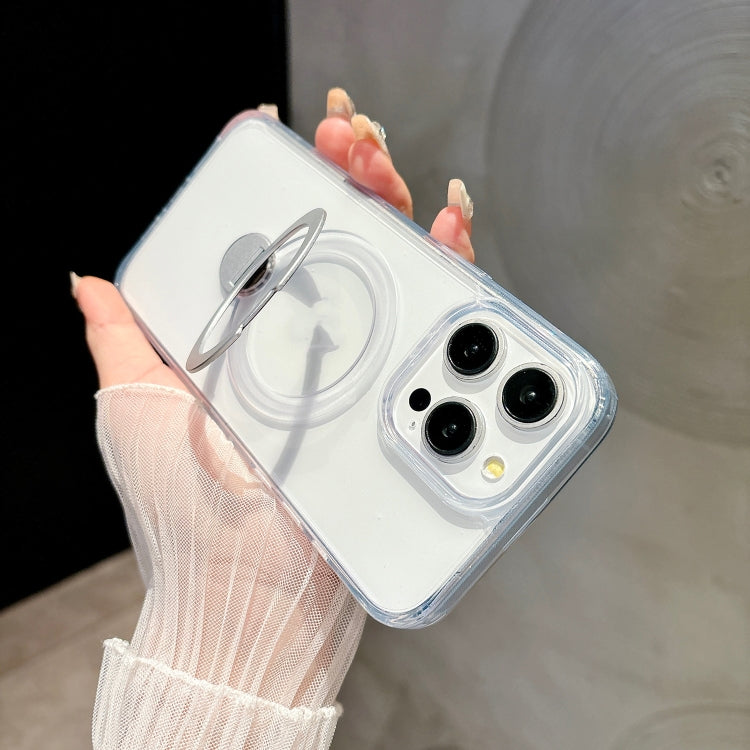 For iPhone 14 Pro Metal Holder MagSafe PC Hybrid TPU Phone Case