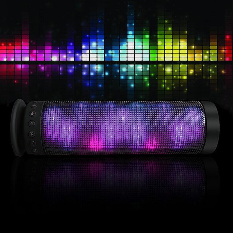 LED Seven Color Dazzlesï¼ŒDouble Vibration Low-sounding, Metal Appearanceï¼ŒPortable Bluetooth Speaker Support TF
