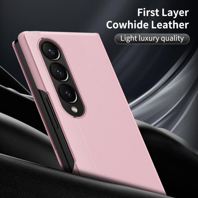 For Samsung Galaxy Z Fold4 Smart View Window Leather Phone Case with Card Slot