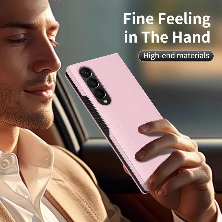 For Samsung Galaxy Z Fold4 Smart View Window Leather Phone Case with Card Slot