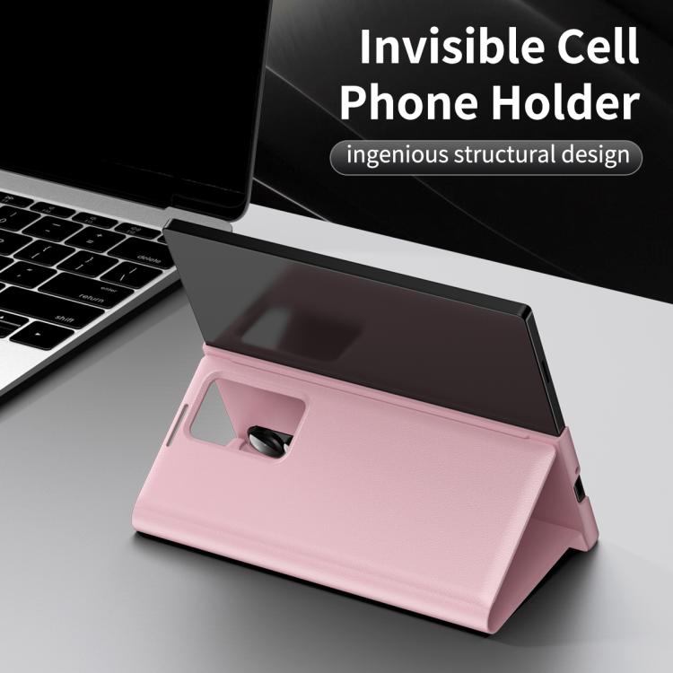 For Samsung Galaxy Z Fold4 Smart View Window Leather Phone Case with Card Slot