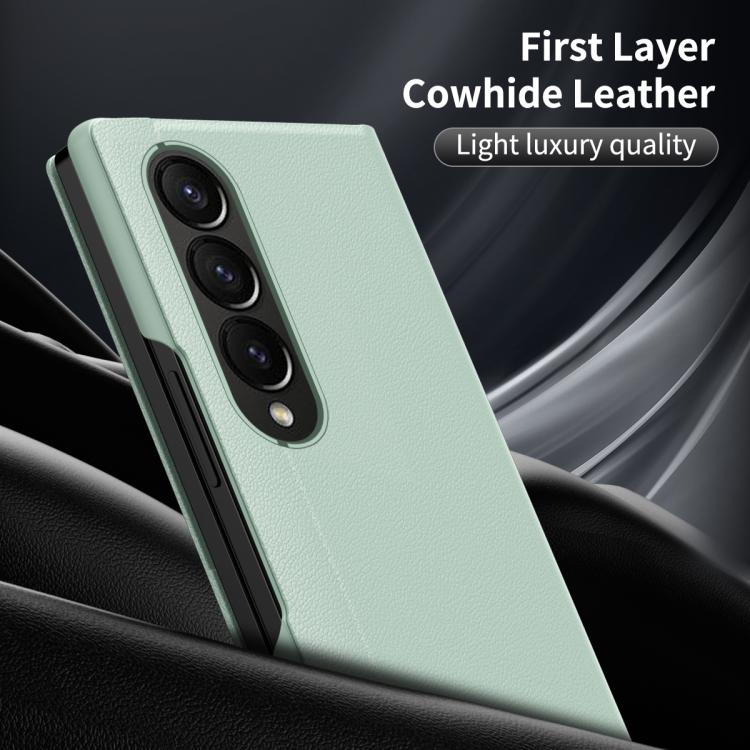 For Samsung Galaxy Z Fold4 Smart View Window Leather Phone Case with Card Slot