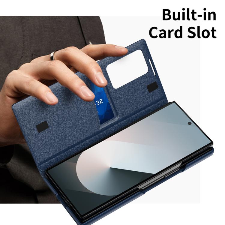 For Samsung Galaxy Z Fold5 5G Smart View Window Leather Phone Case with Card Slot