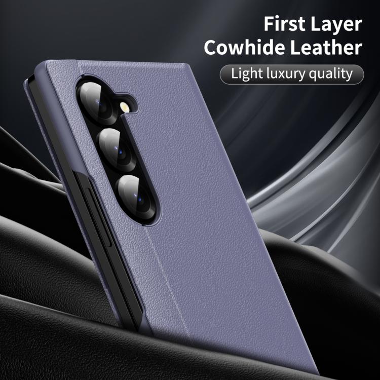 For Samsung Galaxy Z Fold5 5G Smart View Window Leather Phone Case with Card Slot
