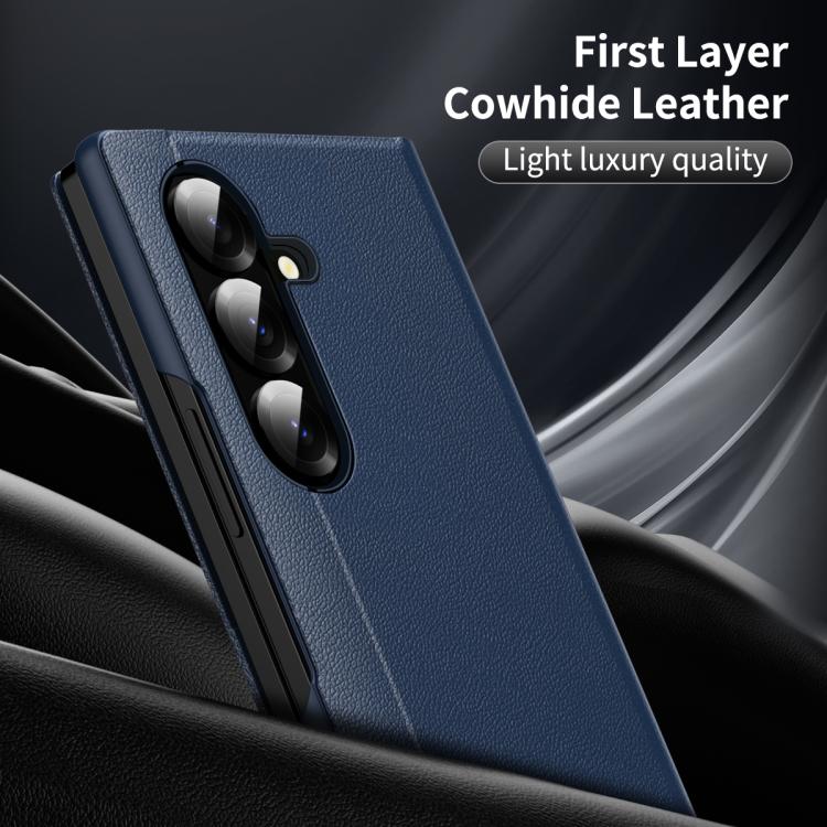 For Samsung Galaxy Z Fold7 5G Smart View Window Leather Phone Case with Card Slot