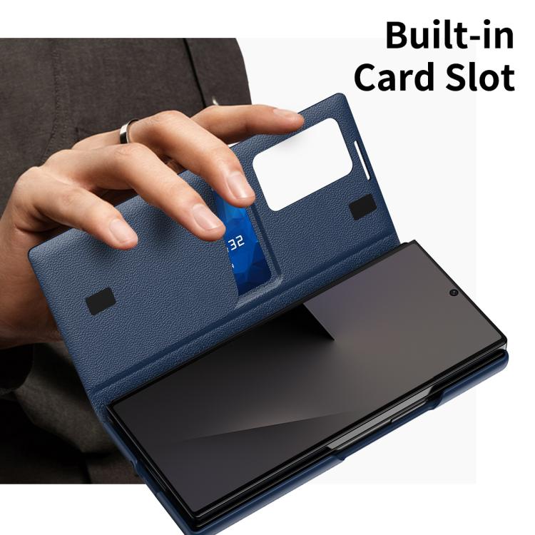 For Samsung Galaxy Z Fold7 5G Smart View Window Leather Phone Case with Card Slot
