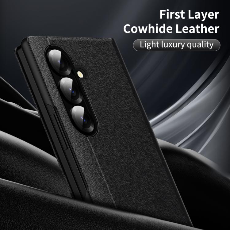 For Samsung Galaxy Z Fold7 5G Smart View Window Leather Phone Case with Card Slot