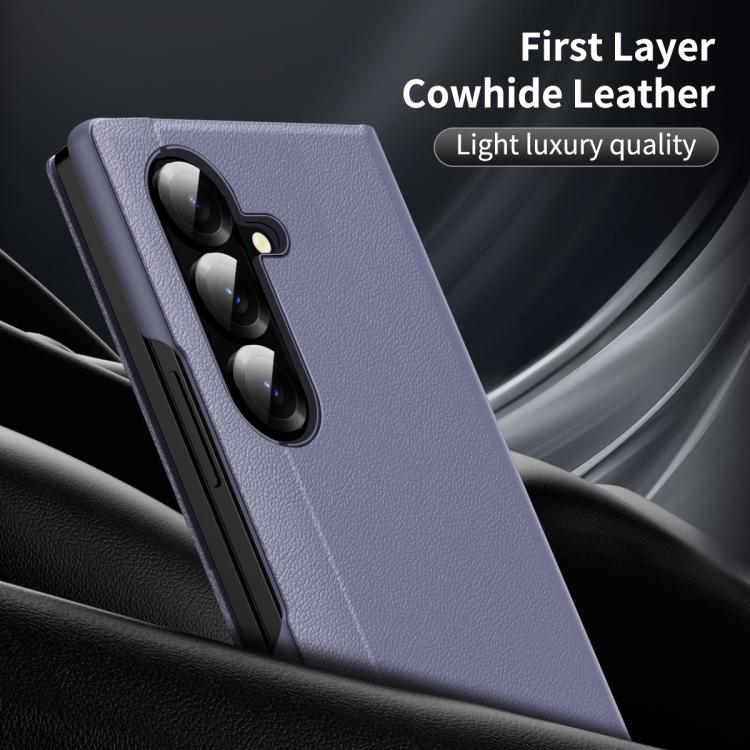 For Samsung Galaxy Z Fold7 5G Smart View Window Leather Phone Case with Card Slot