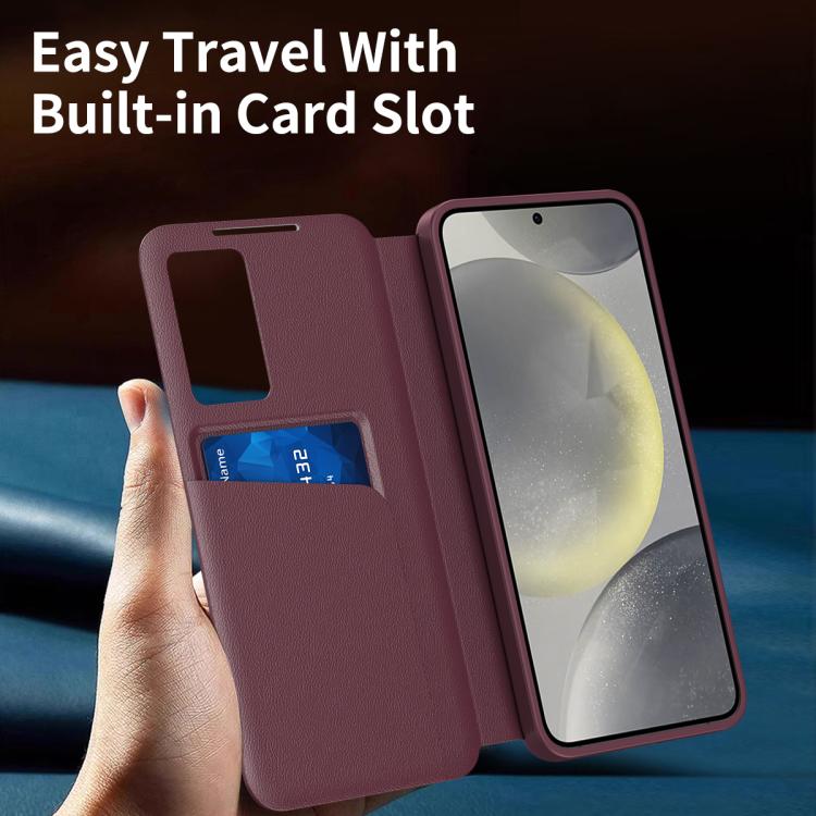 For Samsung Galaxy A16 5G Smart View Window Leather Phone Case with Card Slot