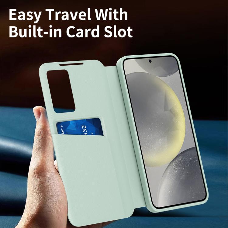 For Samsung Galaxy A16 5G Smart View Window Leather Phone Case with Card Slot