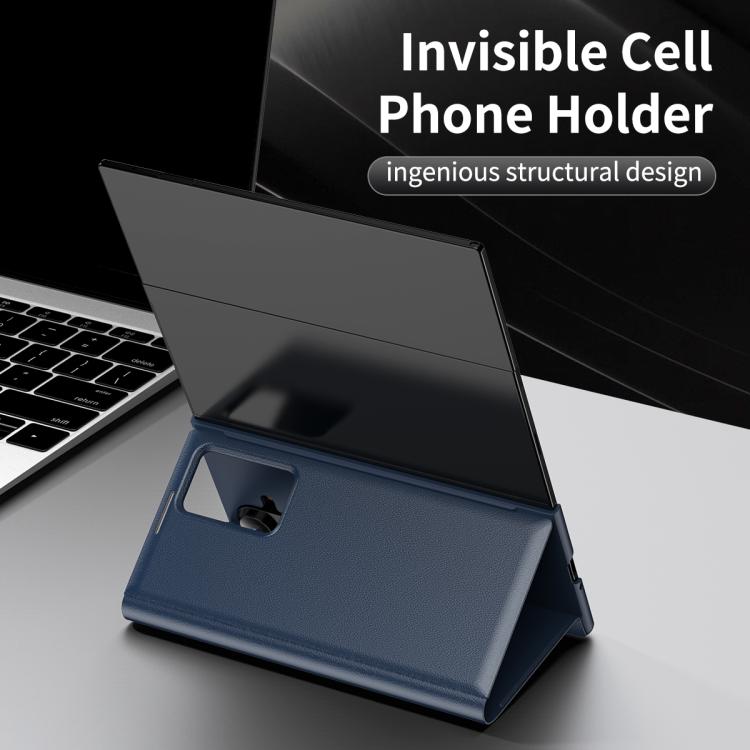 For Samsung Galaxy Z TriFold Smart View Window Leather Phone Case with Card Slot