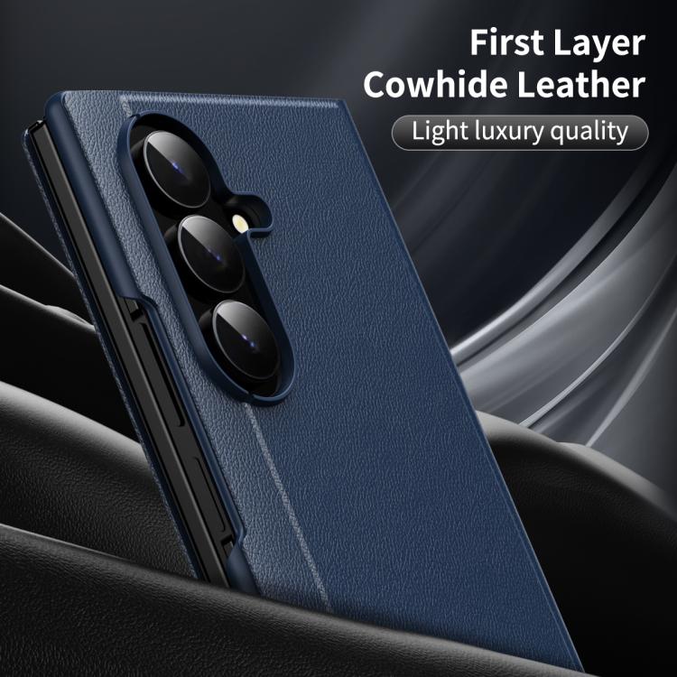For Samsung Galaxy Z TriFold Smart View Window Leather Phone Case with Card Slot