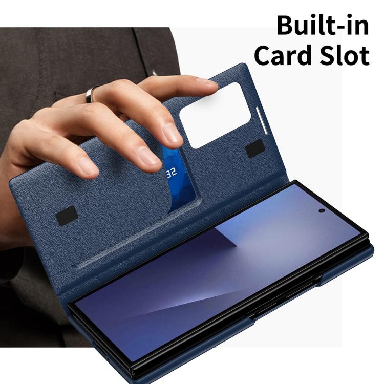For Samsung Galaxy Z TriFold Smart View Window Leather Phone Case with Card Slot