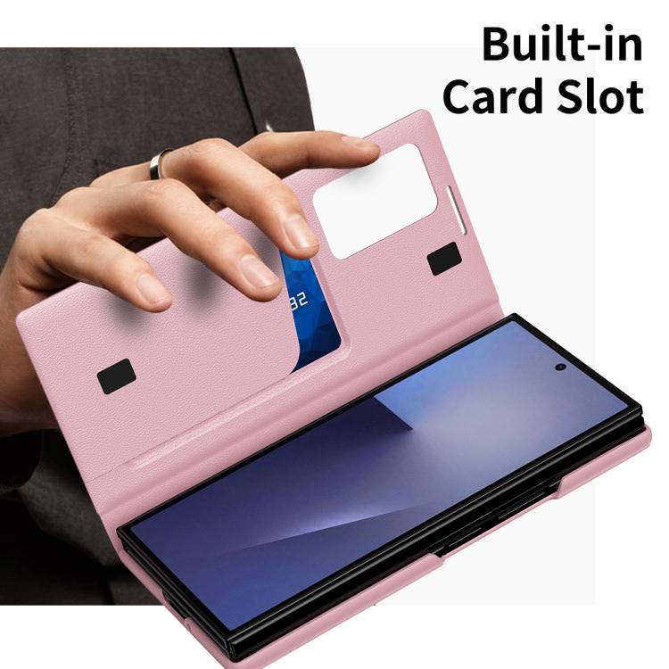 For Samsung Galaxy Z TriFold Smart View Window Leather Phone Case with Card Slot