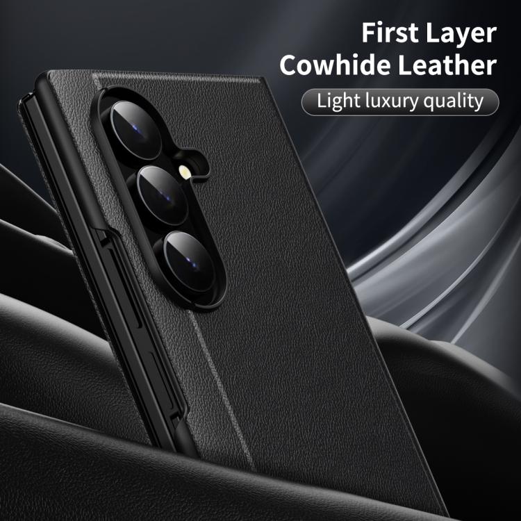 For Samsung Galaxy Z TriFold Smart View Window Leather Phone Case with Card Slot
