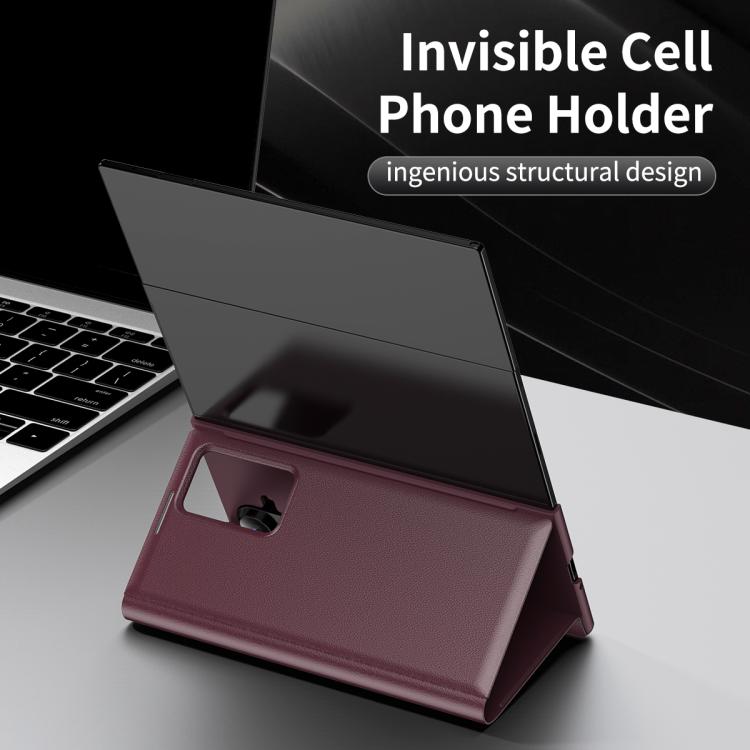 For Samsung Galaxy Z TriFold Smart View Window Leather Phone Case with Card Slot